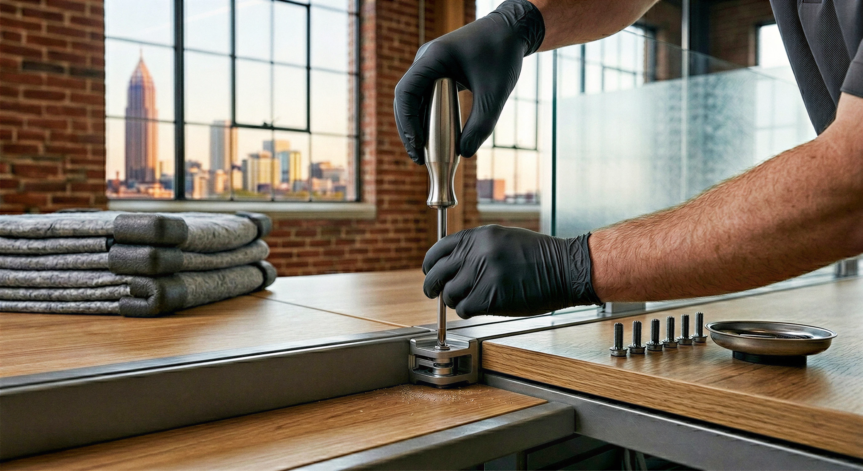Commercial furniture disassembly and relocation service