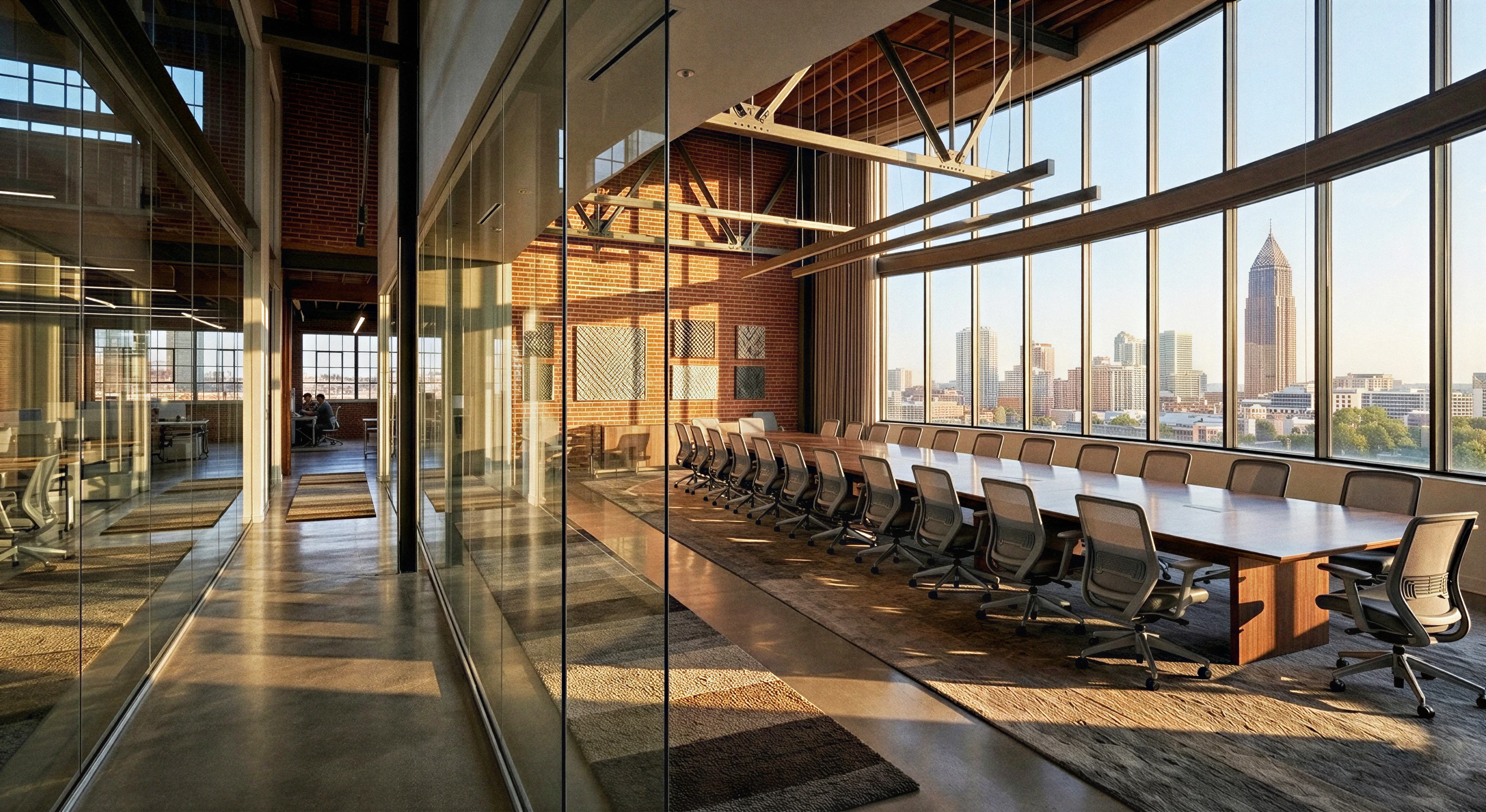 Large-scale commercial office installation project in Atlanta